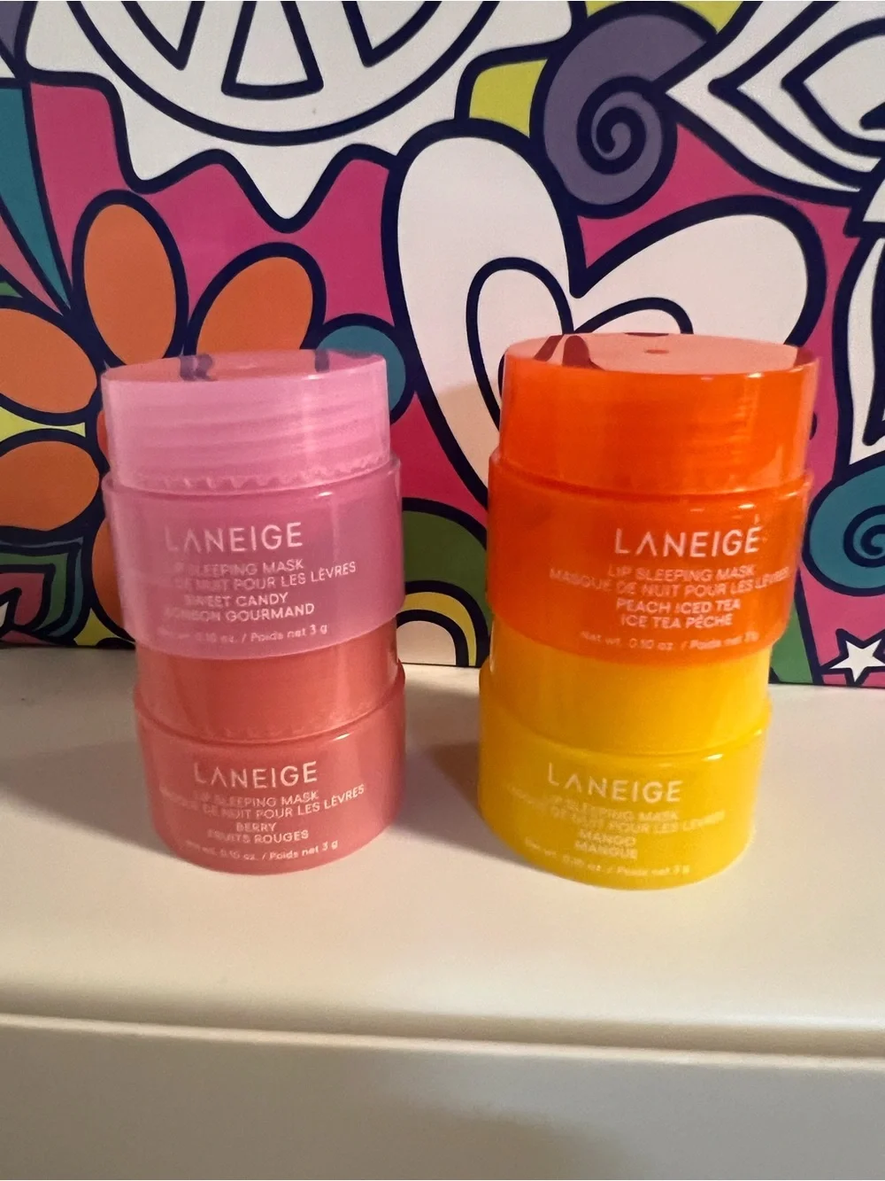 LANEIGE Dreamy Lip Kit - Pink, Purple, Yellow, Orange, Red